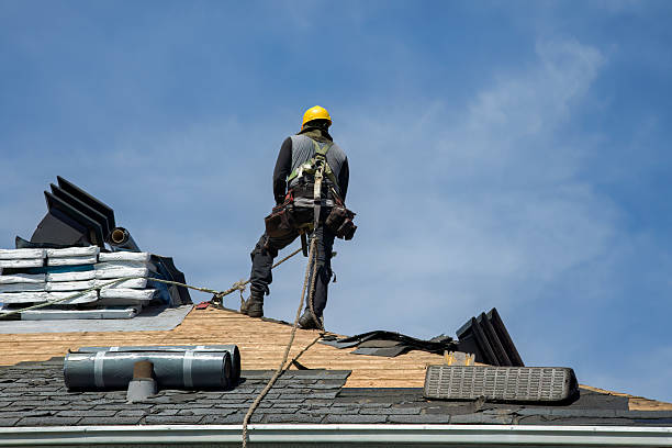 Professional Storm Damage Roof Repair technician working in Jay, OK